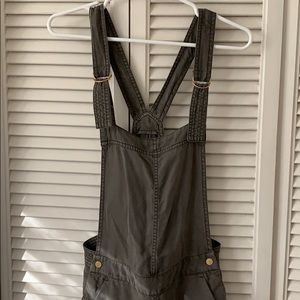 olive green overalls